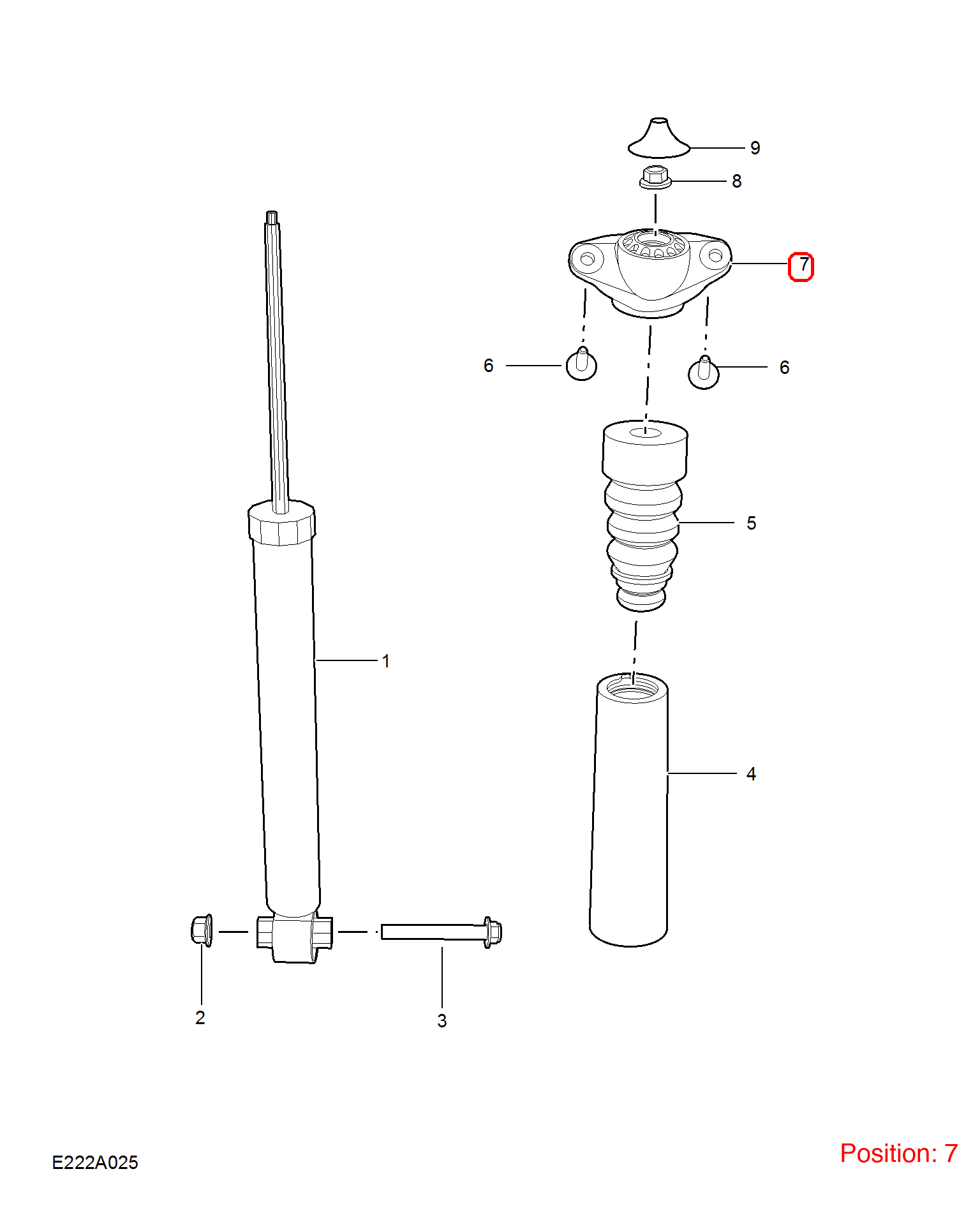 MG Shock Absorber Top Mount OEM 10191721 FOR MG5 MG6 10191721-MG_OEM