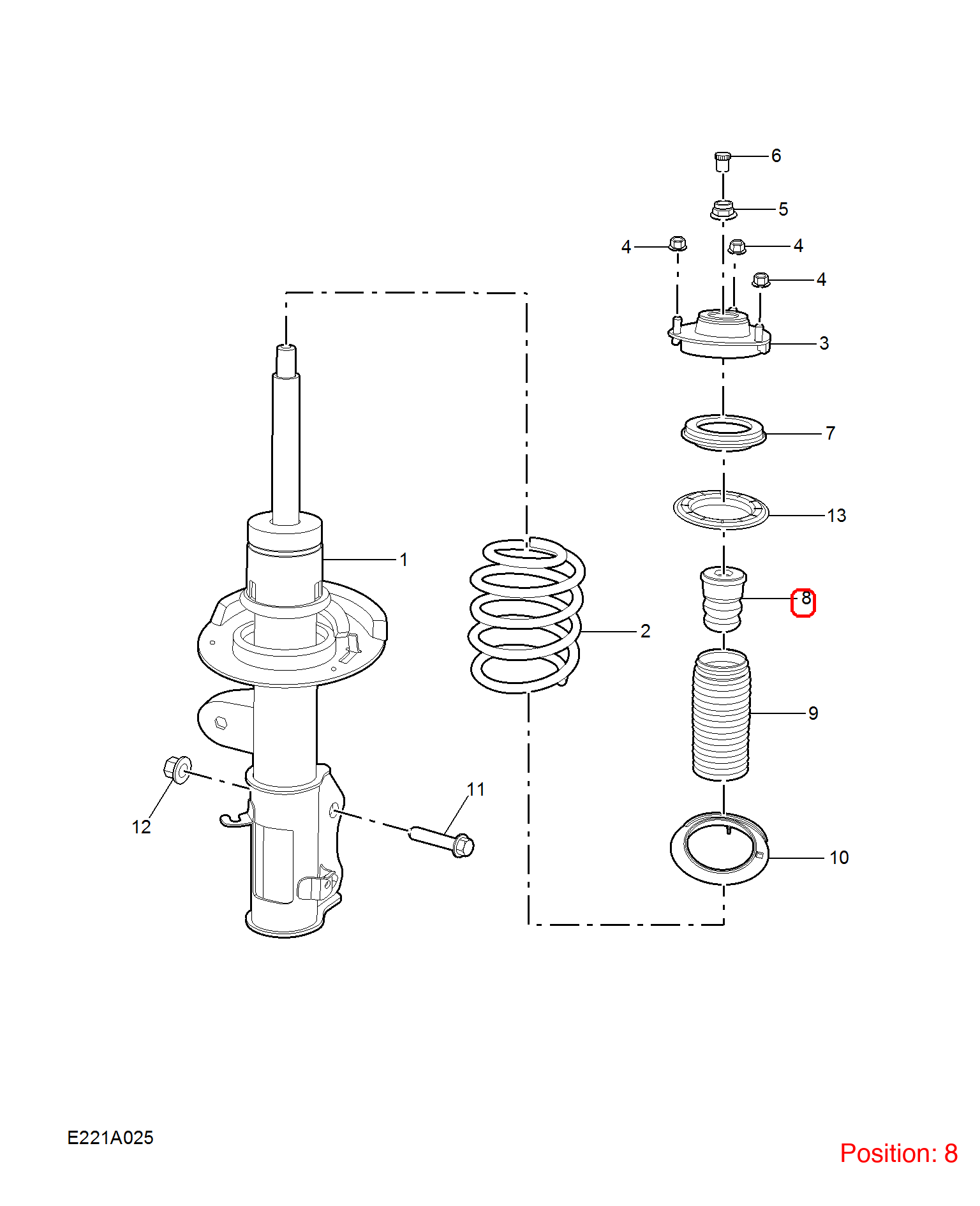 MG Strut Bumper OEM 10191742 FOR MG6 10191742-MG_OEM