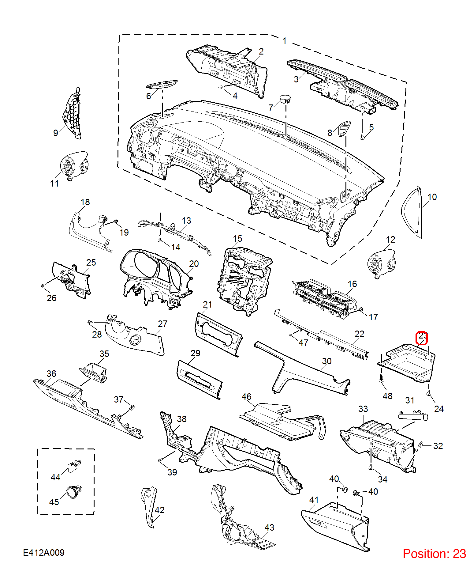 MG Trim cover OEM 10191990 FOR MG6 10191990-MG_OEM