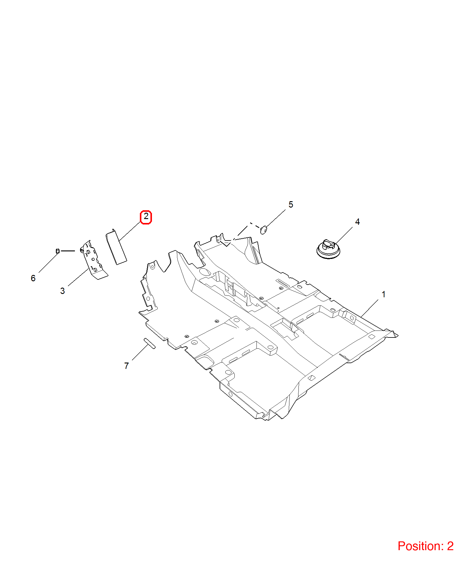 MG Trim cover OEM 10193084 FOR MG6 10193084-MG_OEM