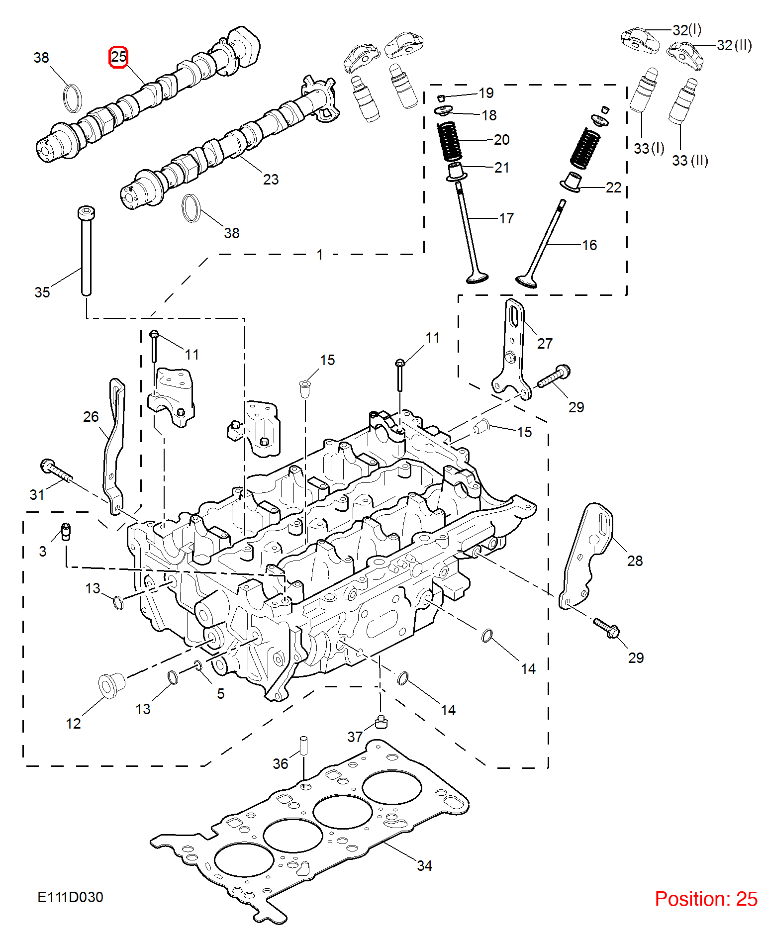 MG Camshaft OEM 10193121 10193121-MG_OEM