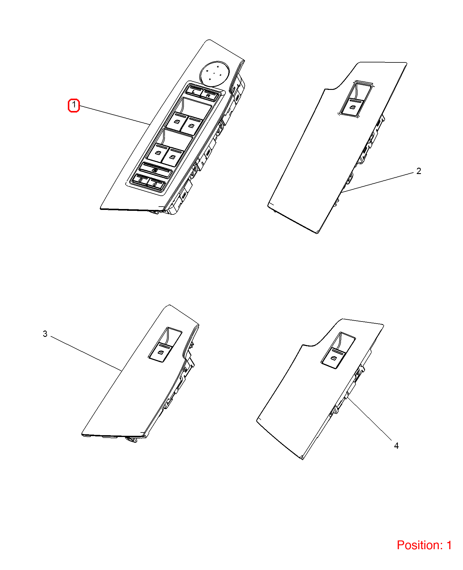 MG Power Window Control Switch OEM 10193759ESC 10193759ESC-MG_OEM