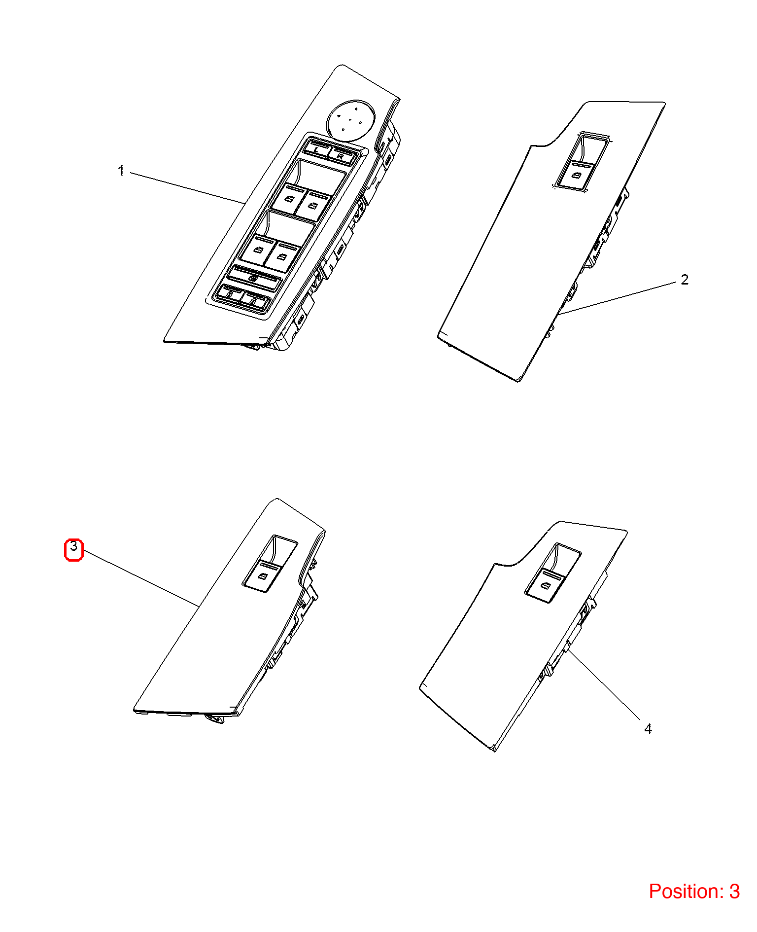 MG Power Window Control Switch OEM 10193763ESC 10193763ESC-MG_OEM