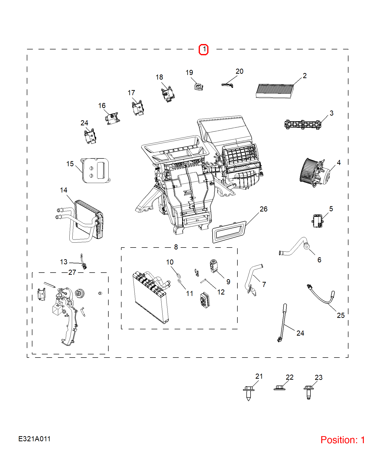 MG Evaporator assembly OEM 10195893 FOR MG 10195893-MG_OEM