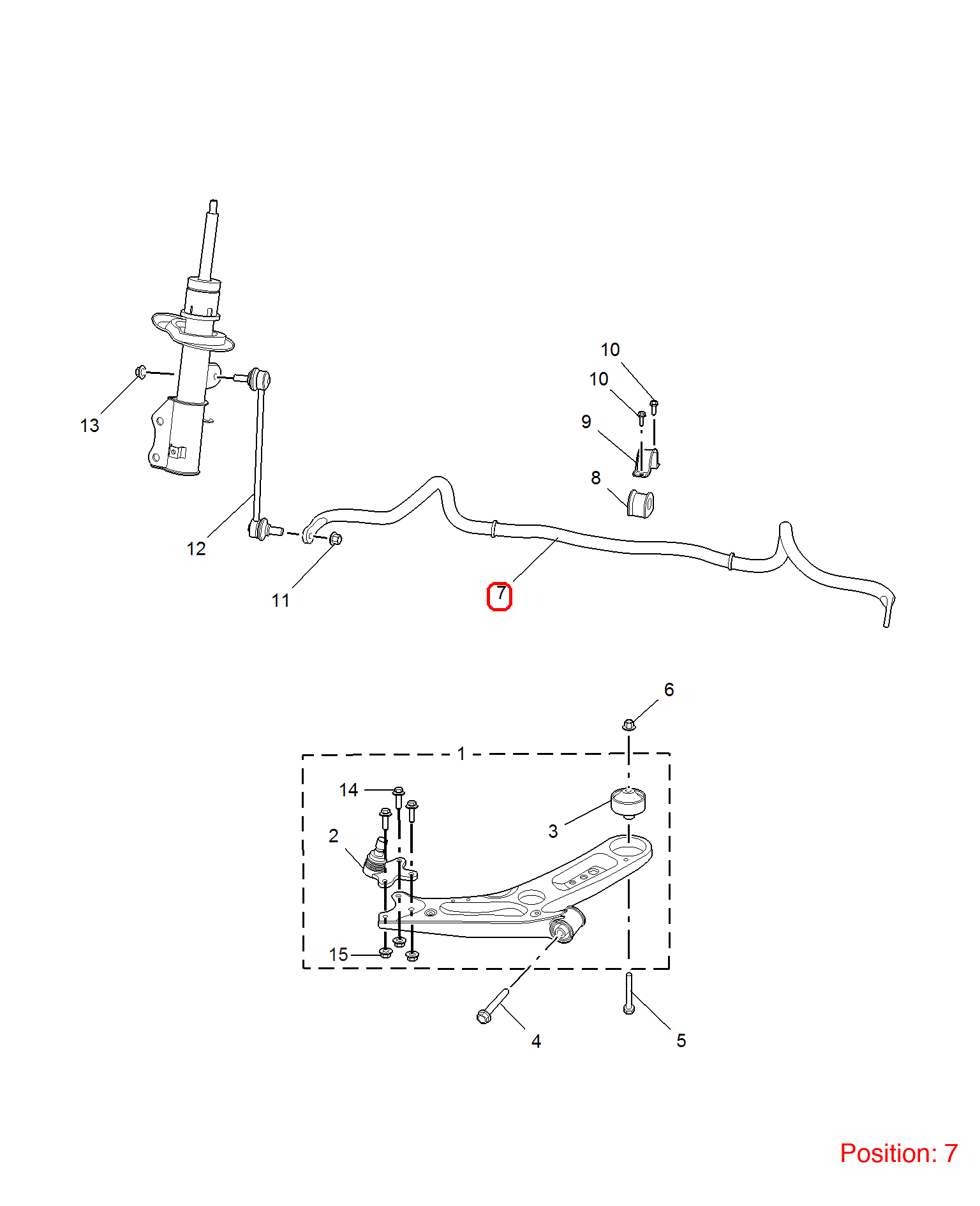 MG Stabilizer OEM 10199887 FOR MG5 MG6 10199887-MG_OEM