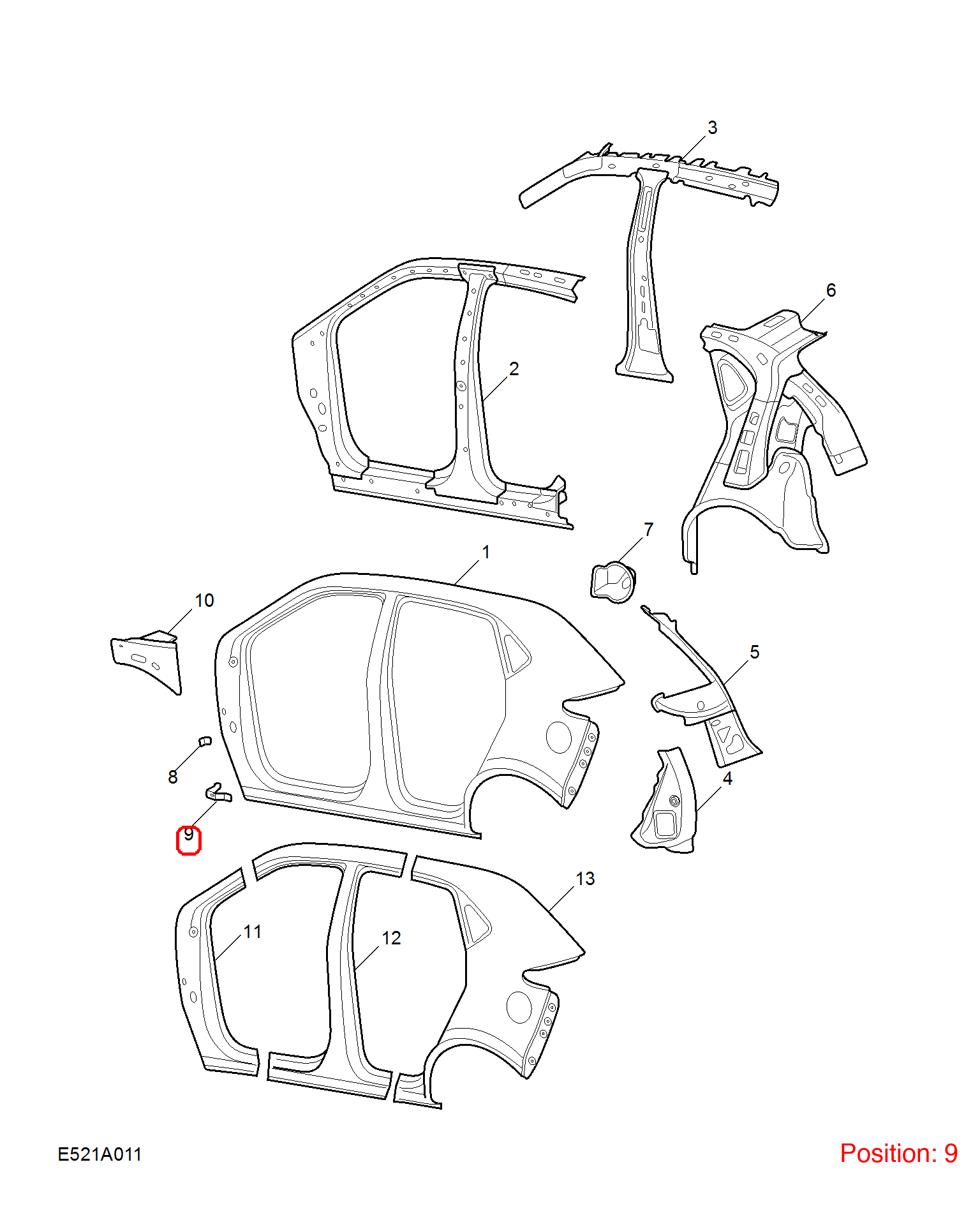 MG Fender Bracket OEM 10201518 FOR MG 10201518-MG_OEM