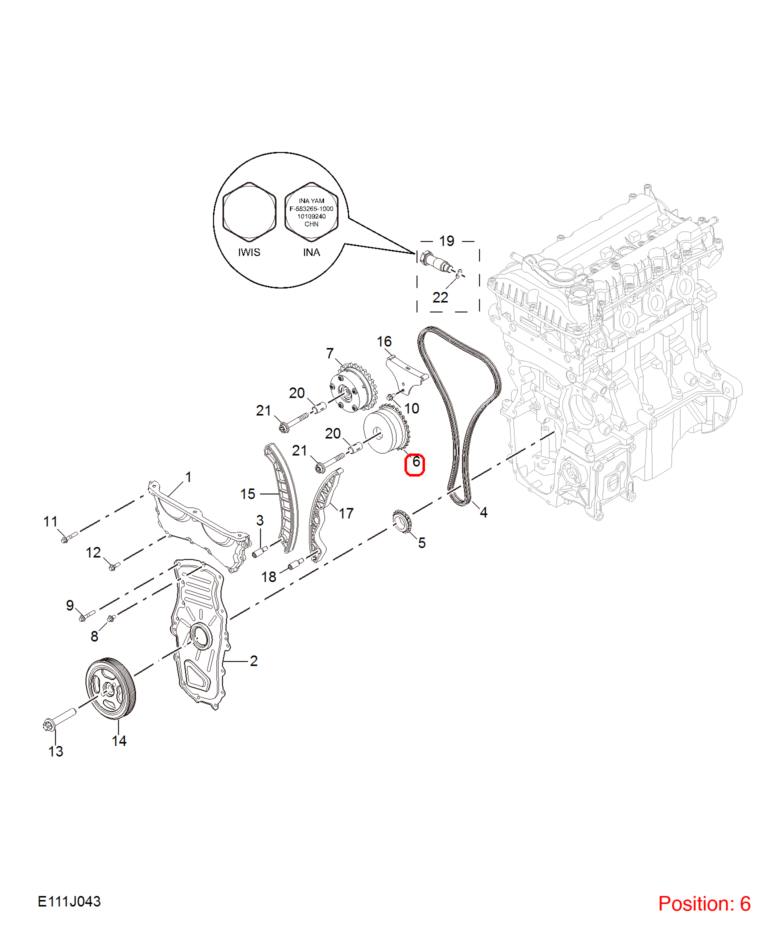 MG Camshaft adjuster OEM 10202996 FOR MG MG5 10202996-MG_OEM