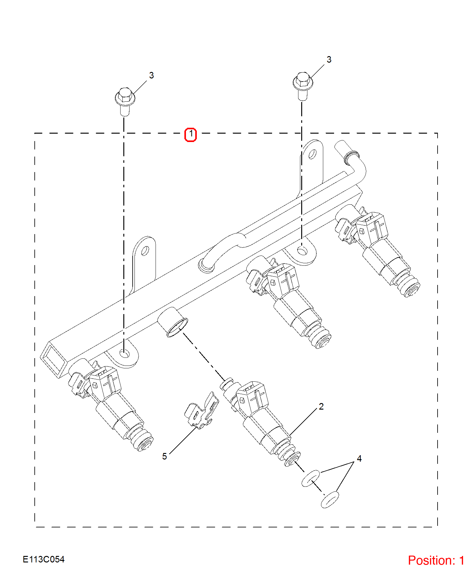 MG Fuel distribution pipe OEM 10203781 FOR MG MG5 10203781-MG_OEM