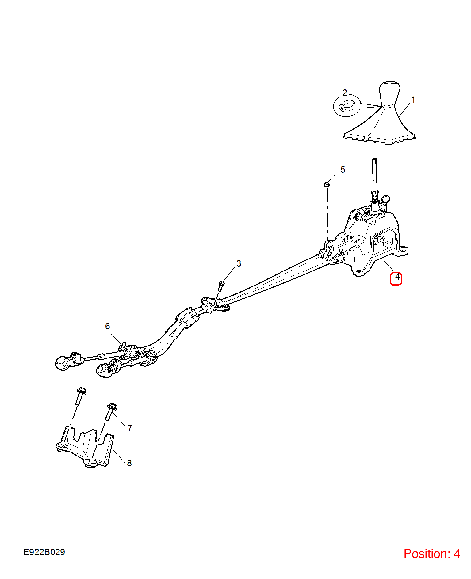 MG Gear shift lever OEM 10204967 FOR MG5 10204967-MG_OEM