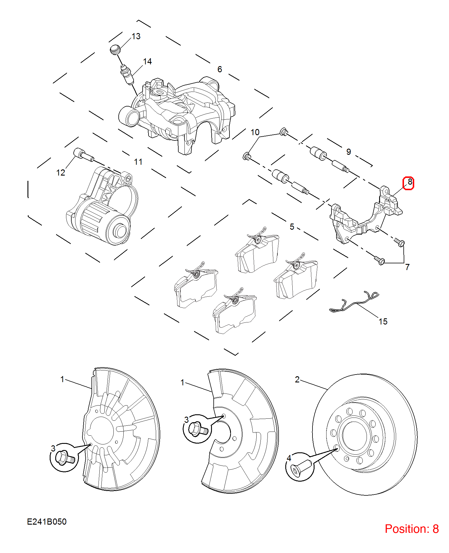 MG Brake caliper bracket OEM 10208320 FOR MG5 MG MG6 10208320-MG_OEM