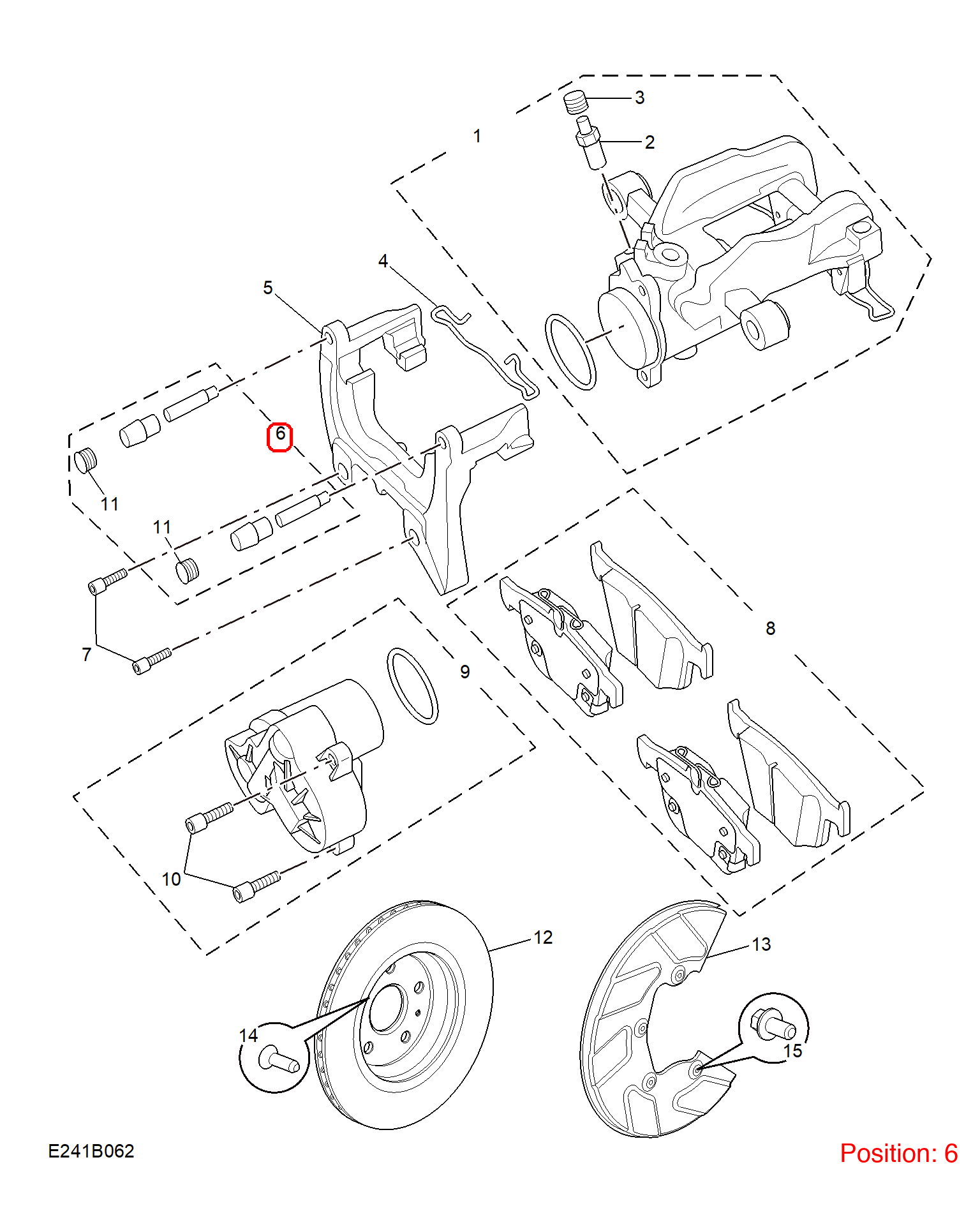 MG Brake caliper pin OEM 10208321 FOR MG5 MG MG6 10208321-MG_OEM