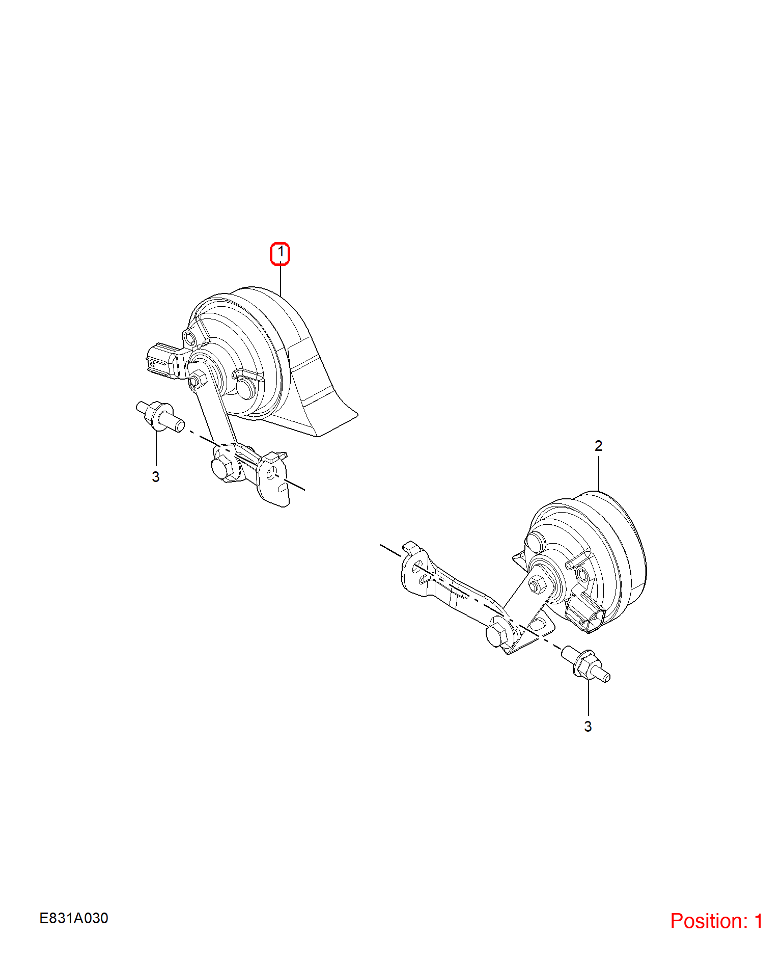 MG Horn OEM 10209494 FOR MG5 10209494-MG_OEM