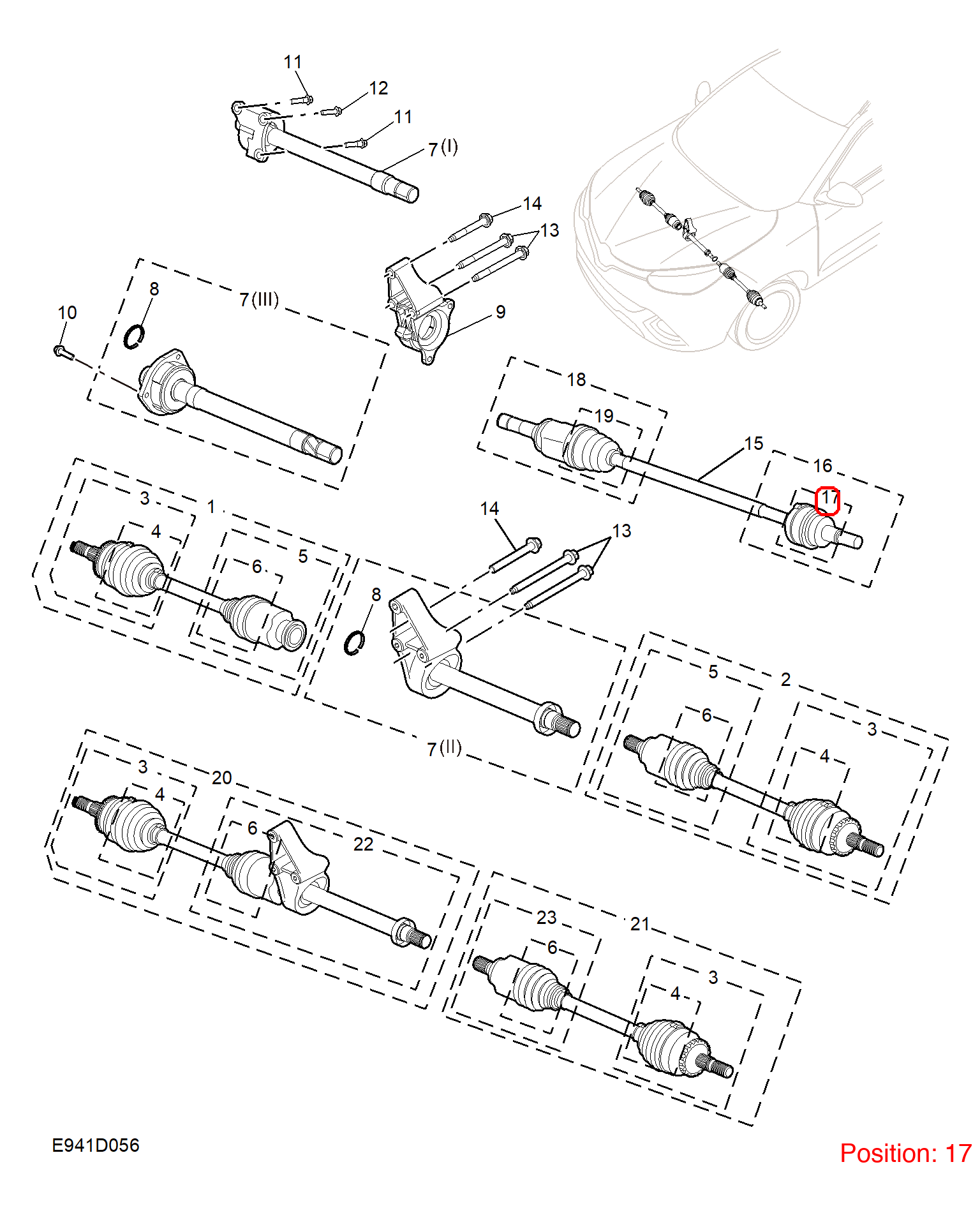 MG Half shaft repair kit OEM 10211913 FOR MG 10211913-MG_OEM