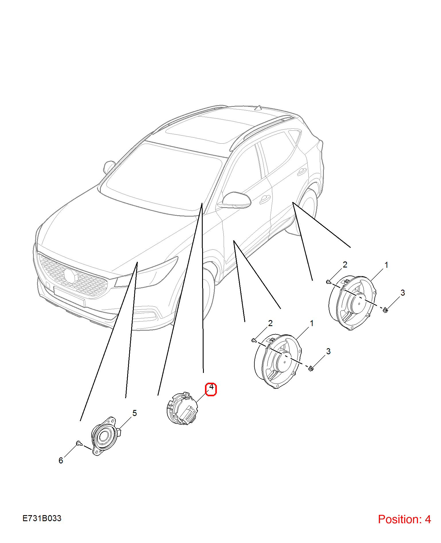MG Speaker OEM 10218507 FOR MG 10218507-MG_OEM