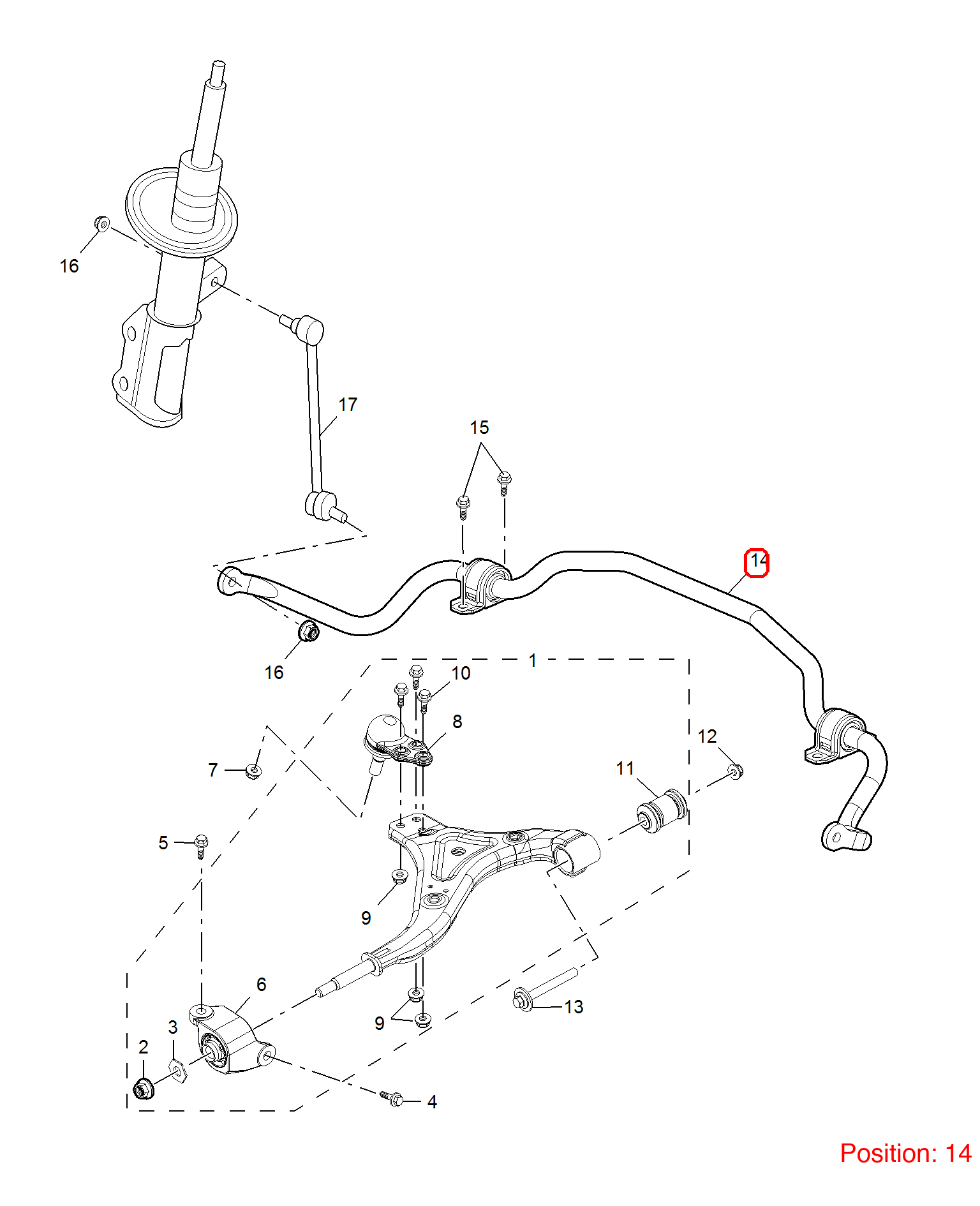 MG Stabilizer OEM 10220782 FOR MG 10220782-MG_OEM