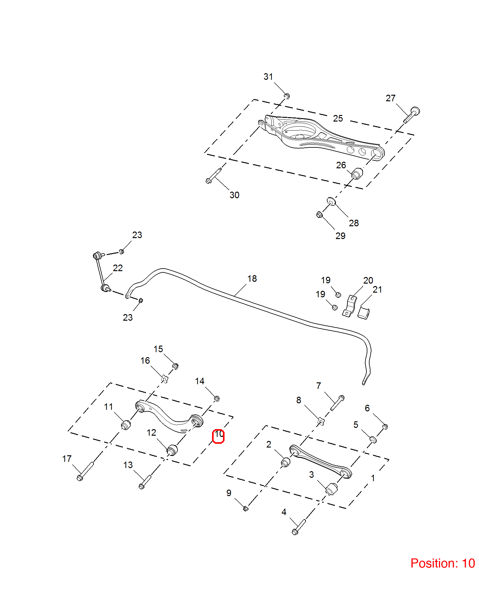 MG Control arm OEM 10222141 FOR MG6 10222141-MG_OEM