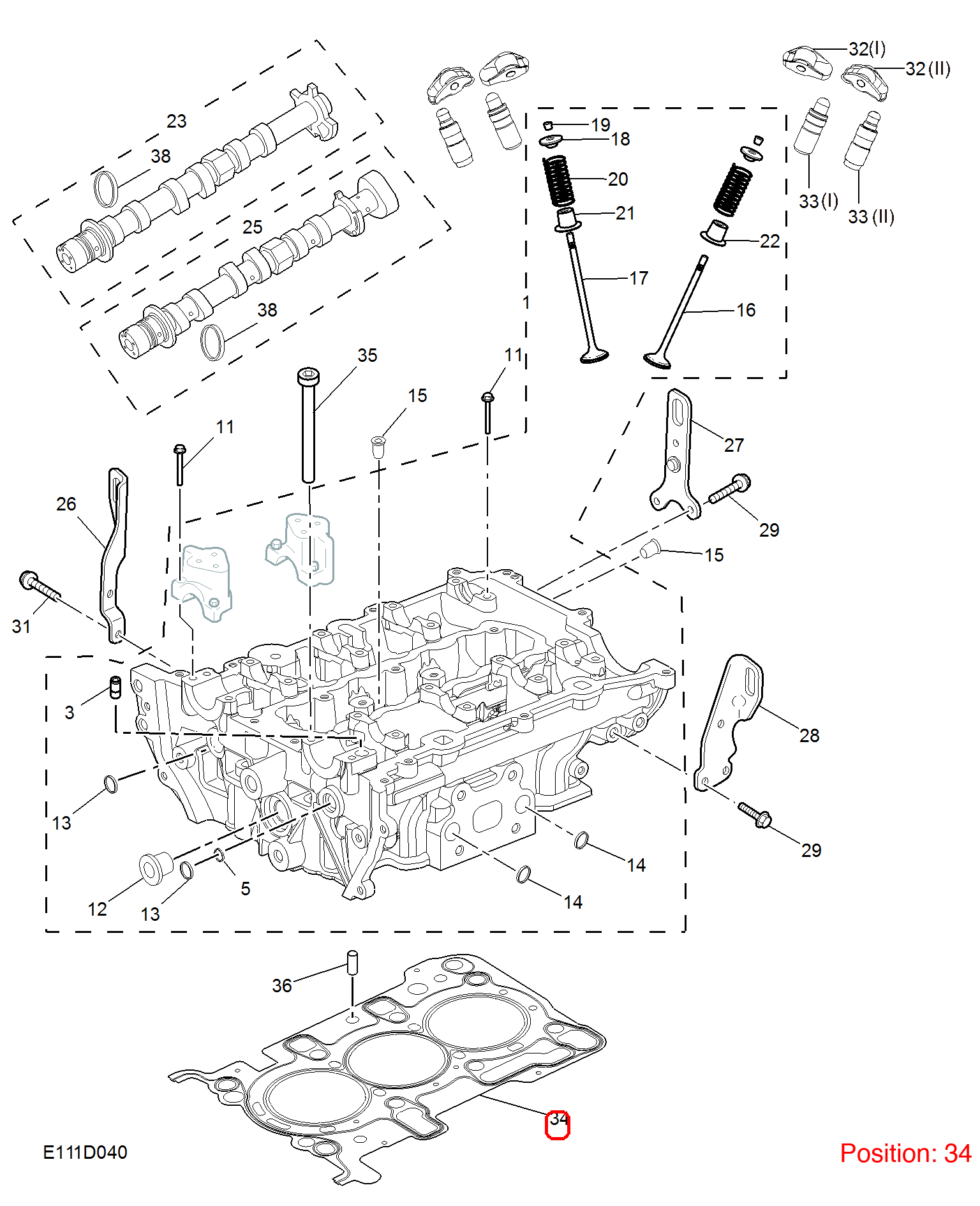 MG Cylinder head gasket OEM 10222496 FOR MG 10222496-MG_OEM