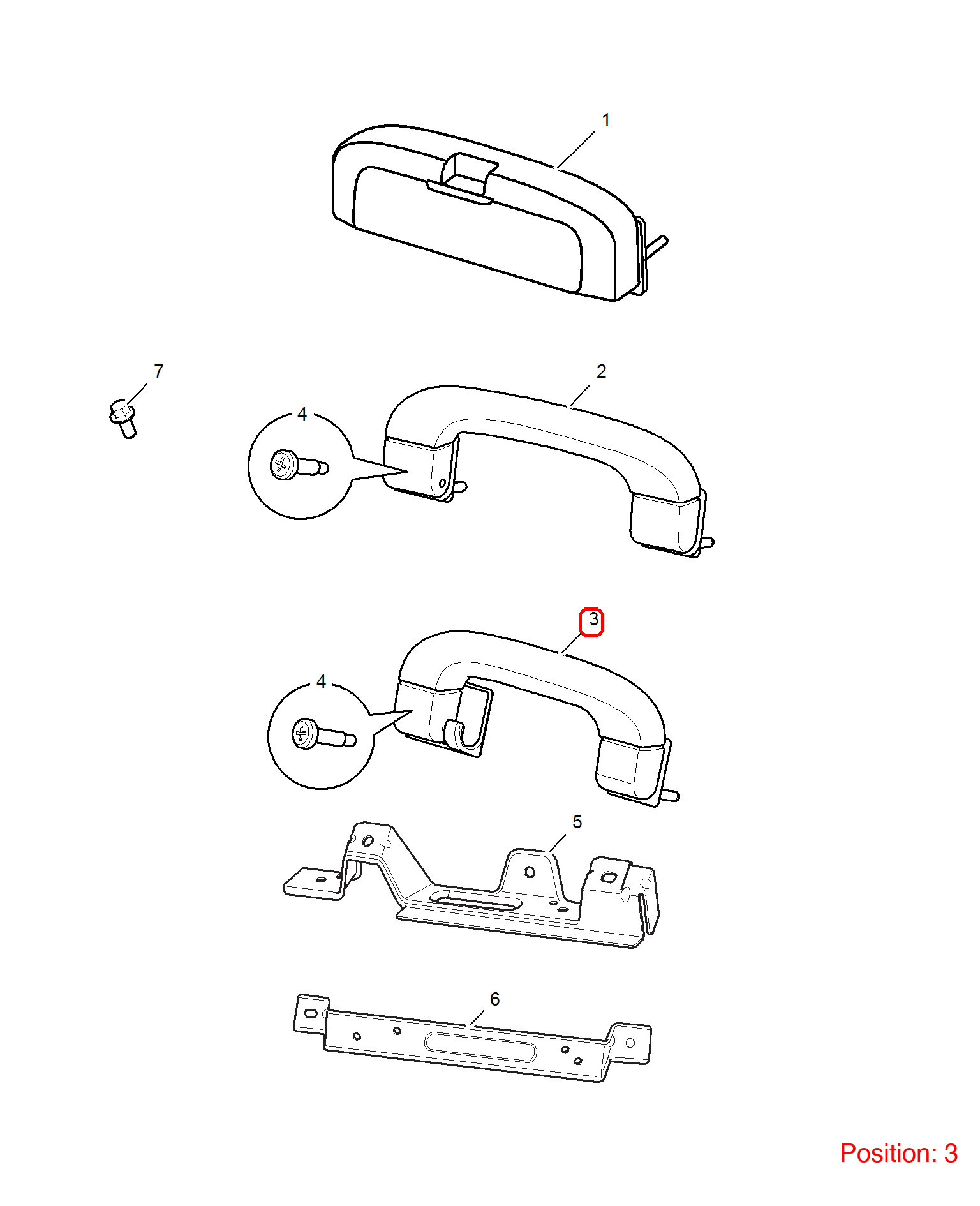 MG Roof handle OEM 10222585ESA FOR MG350 MG5 10222585ESA-MG_OEM