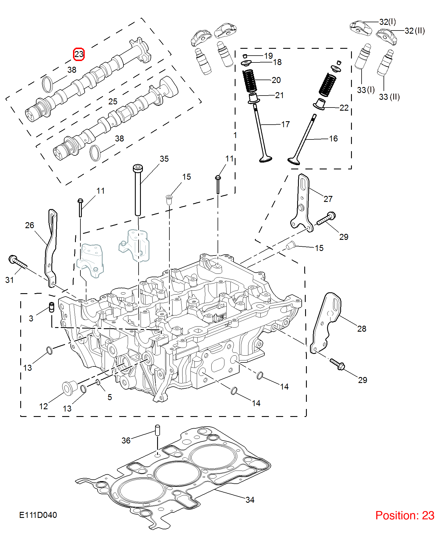 MG Camshaft OEM 10223497 FOR MG 10223497-MG_OEM