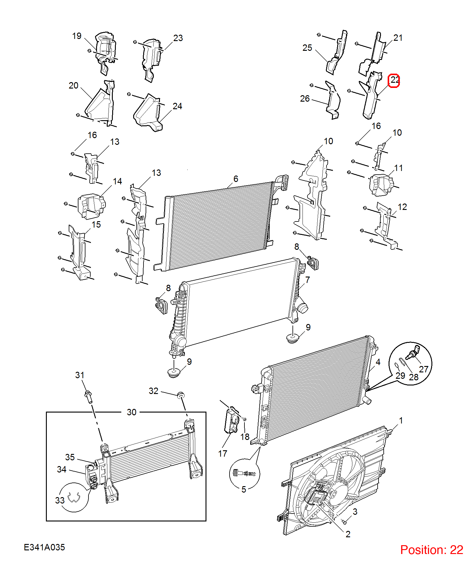 MG Radiator Air Duct OEM 10223708 FOR MG6 10223708-MG_OEM