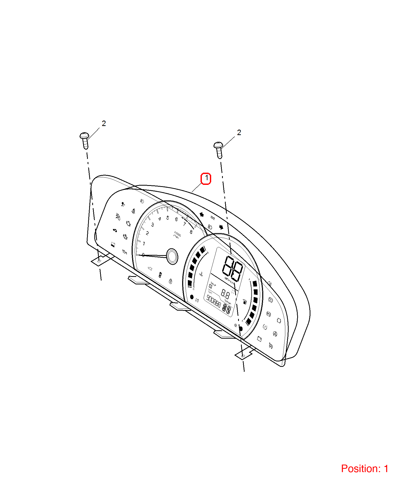 MG Combination instrument assembly OEM 10224243 FOR MG350 10224243-MG_OEM