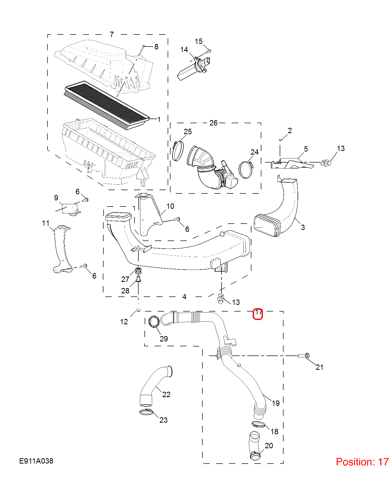 MG Turbocharger pipe OEM 10224540 10224540-MG_OEM