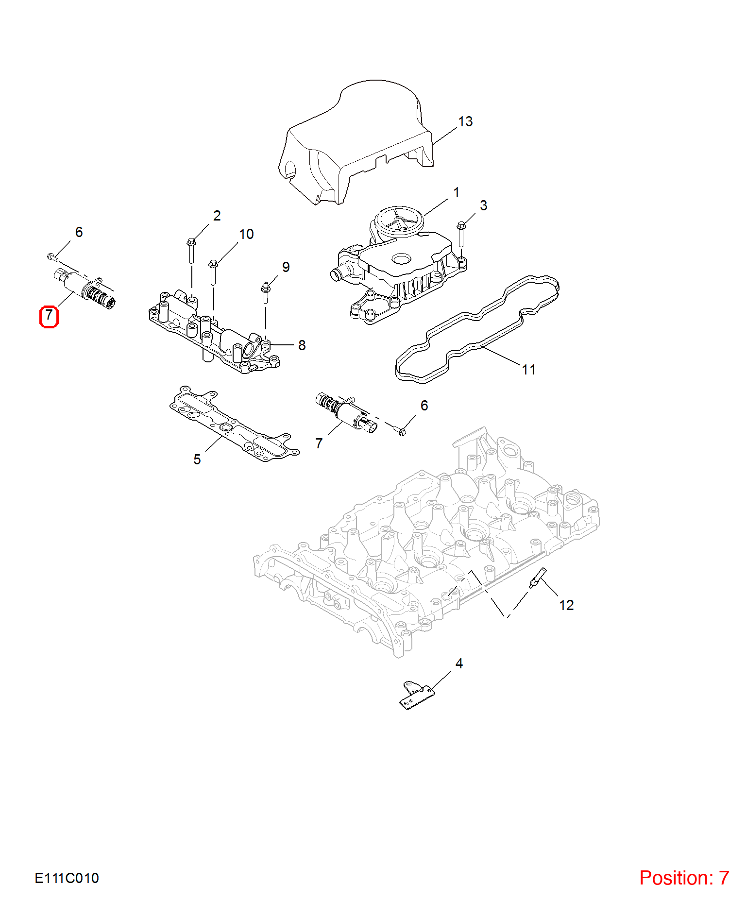 MG Camshaft Adjuster Solenoid Valve OEM 10226141 FOR MG RX5 RX8 10226141-MG_OEM