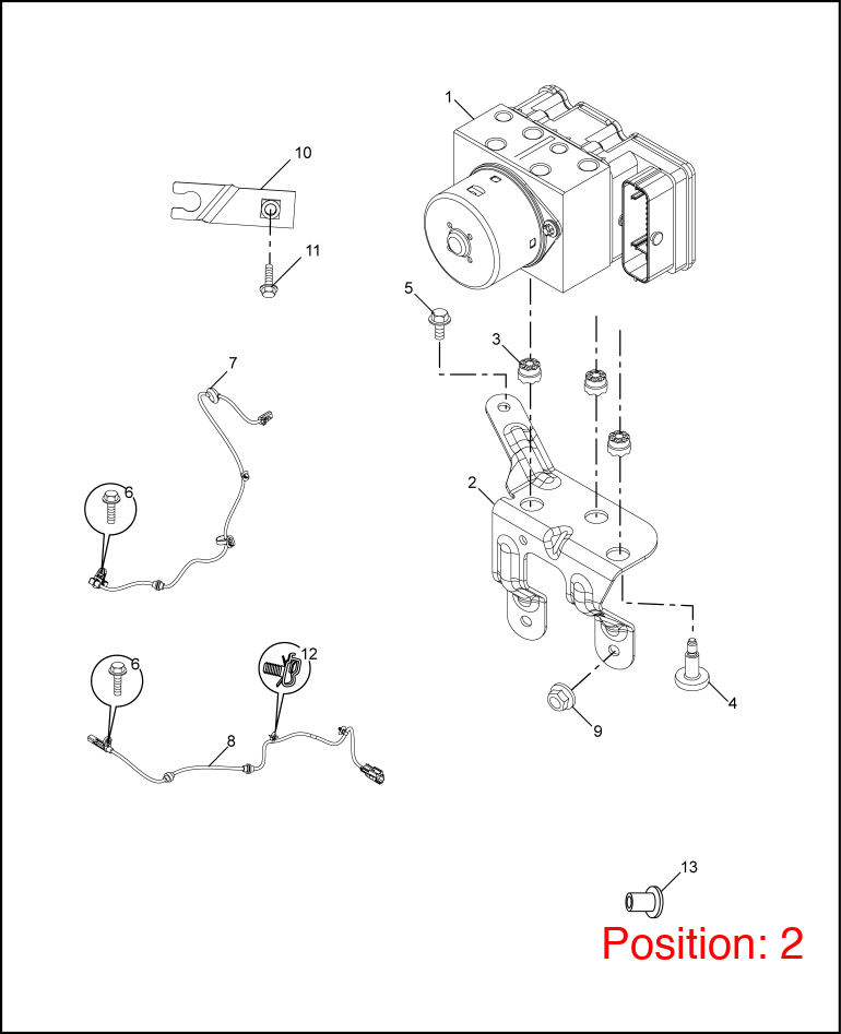 MG ABS pump bracket OEM 10226838 10226838-MG_OEM