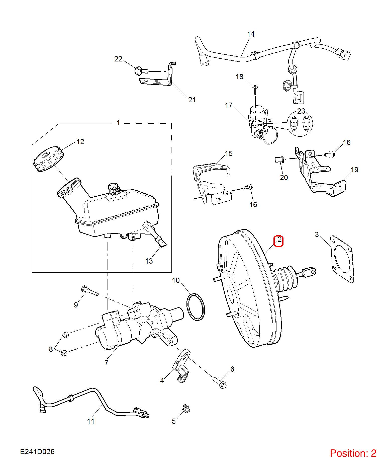 MG Brake booster OEM 10228895 FOR MG6 10228895-MG_OEM