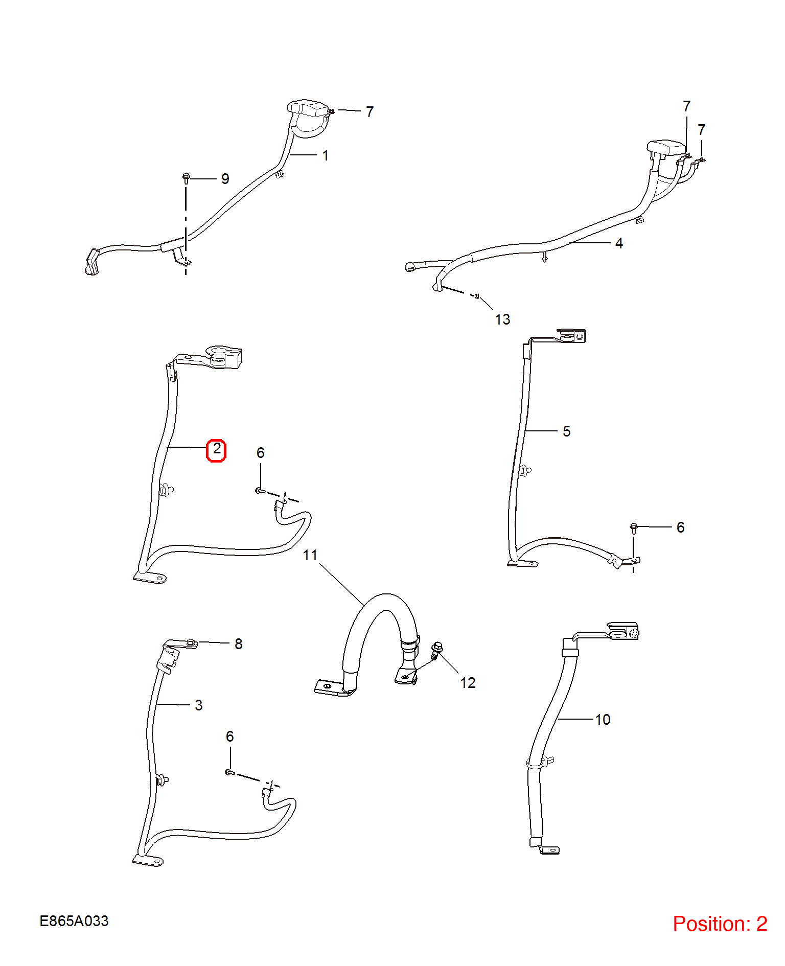 MG Battery cable OEM 10228950 FOR MG 10228950-MG_OEM