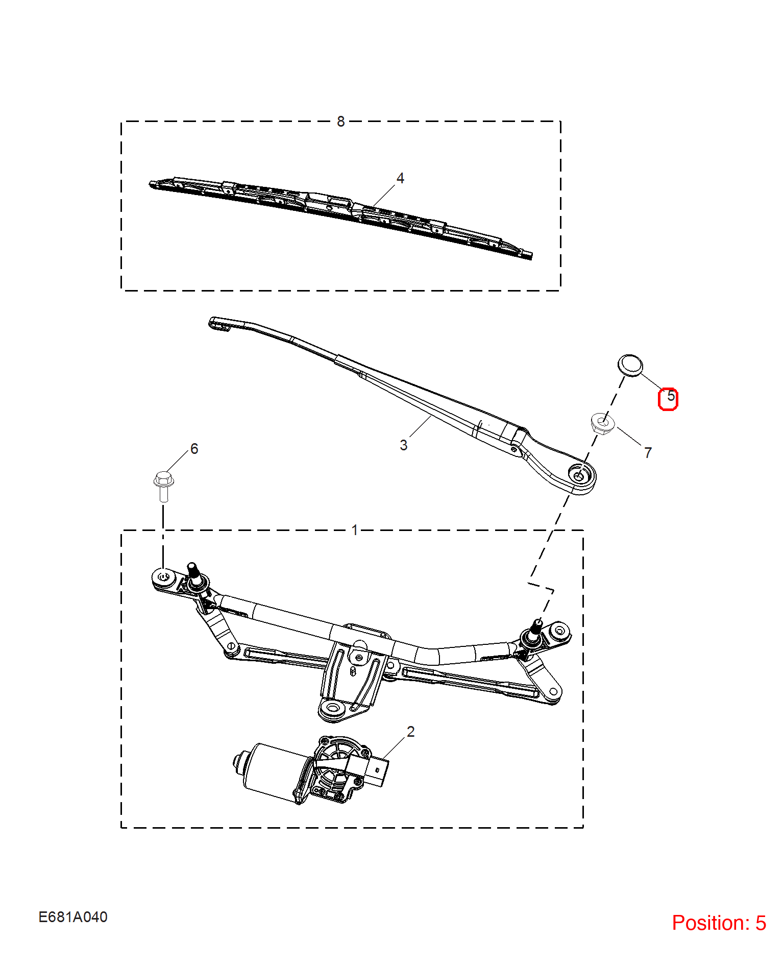 MG Wiper arm cover OEM 10229173 FOR MG 10229173-MG_OEM