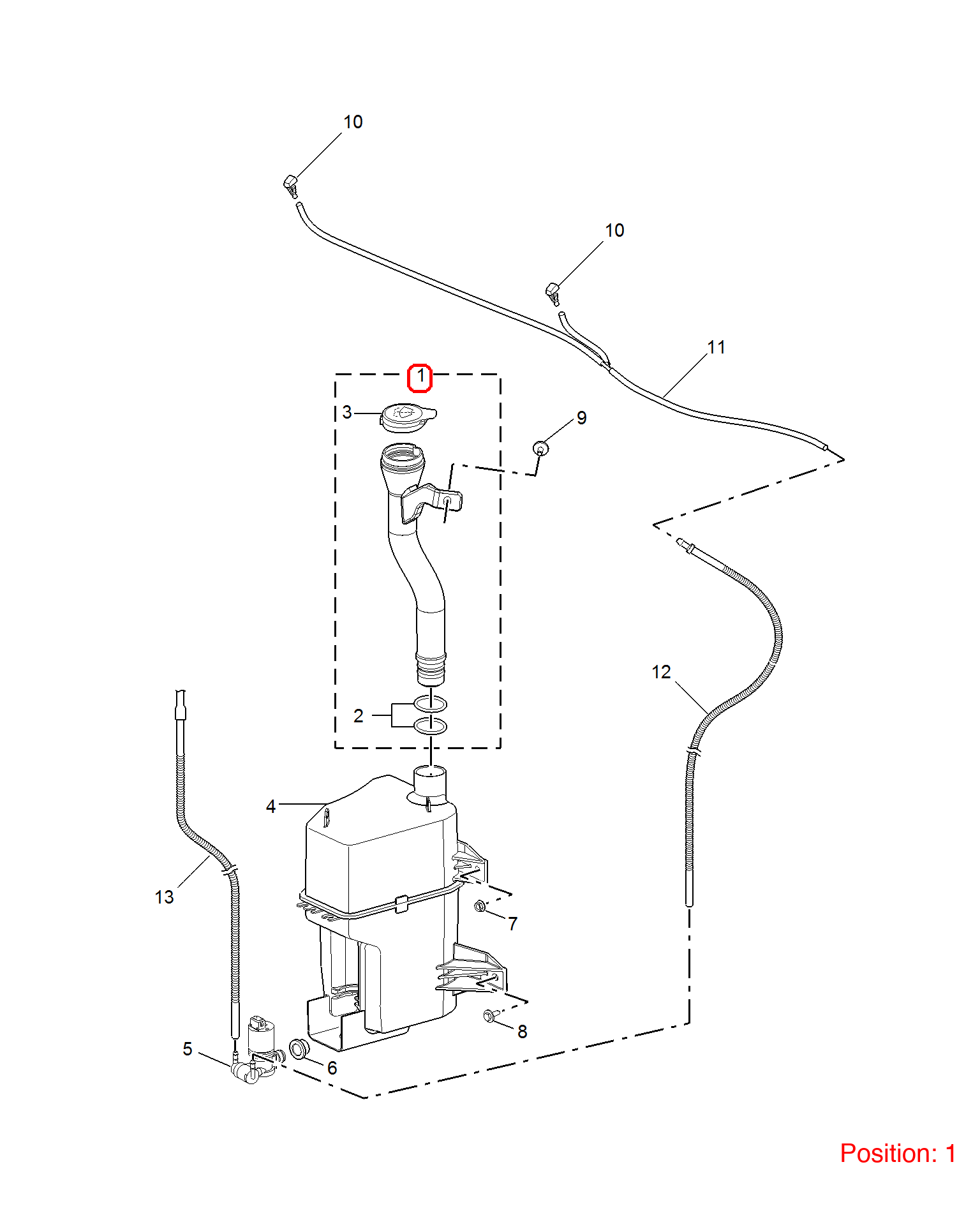 MG Wiper water pipe OEM 10229179 FOR MG 10229179-MG_OEM
