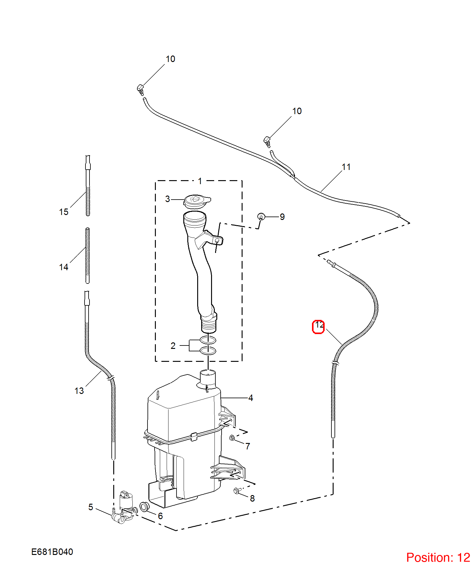 MG Wiper spray pipe OEM 10229181 FOR MG 10229181-MG_OEM