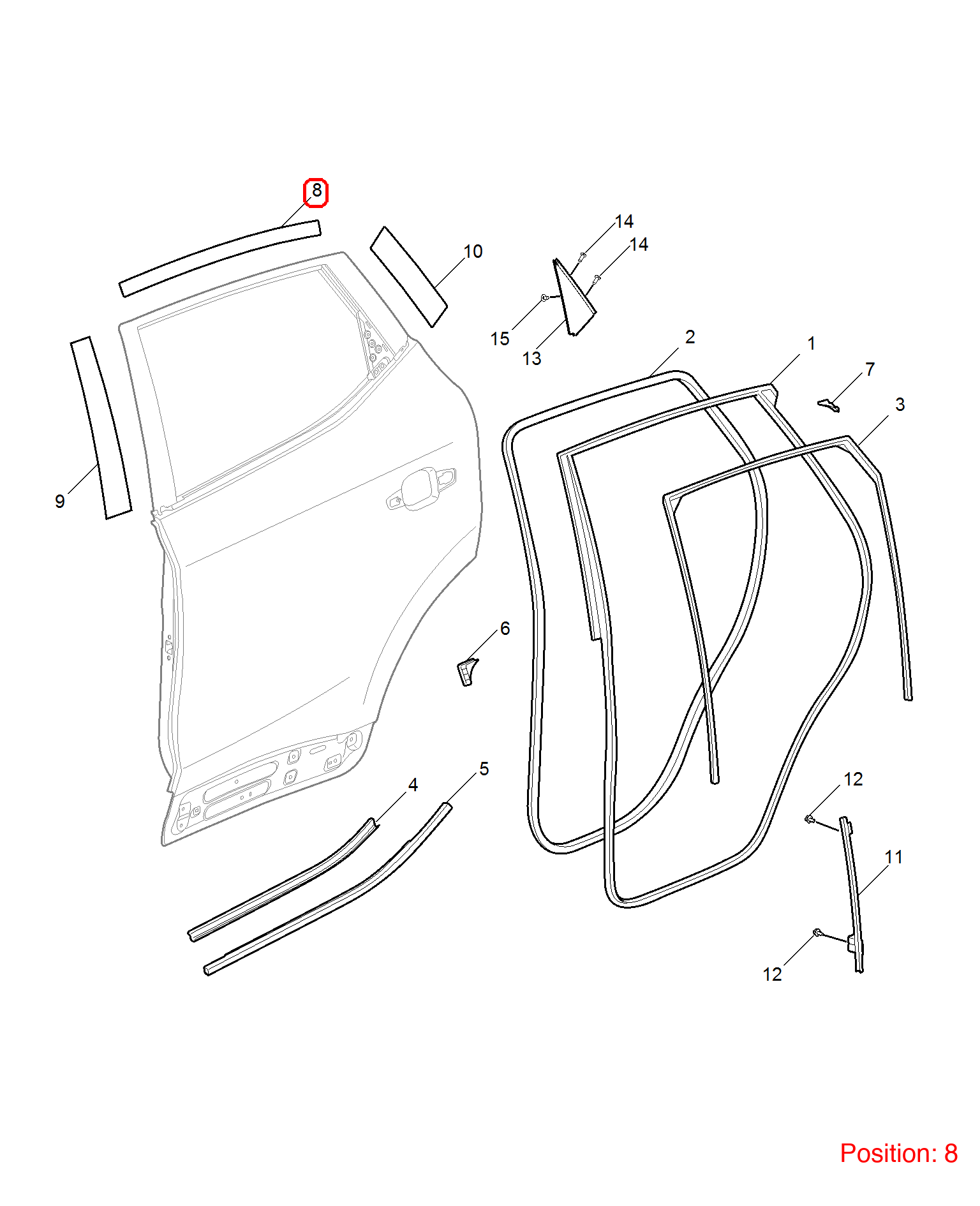 MG Door sticker OEM 10229820 FOR MG 10229820-MG_OEM