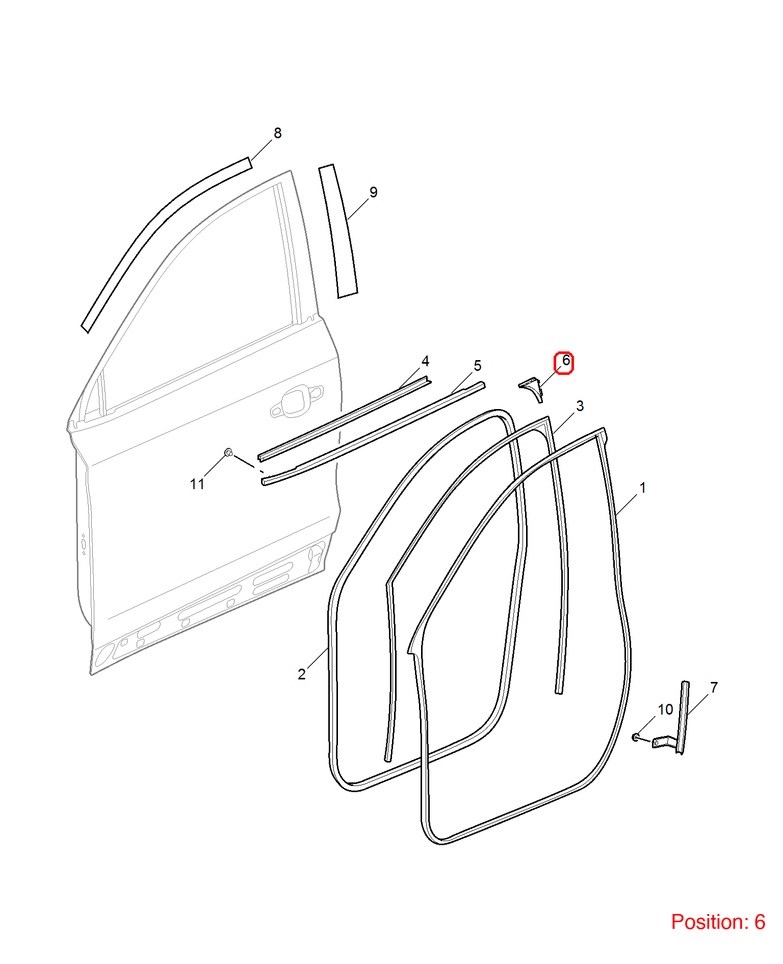 MG Trim cover OEM 10229828 FOR MG 10229828-MG_OEM