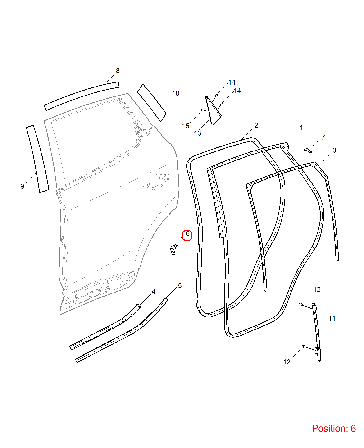 MG Trim cover OEM 10229831 FOR MG 10229831-MG_OEM