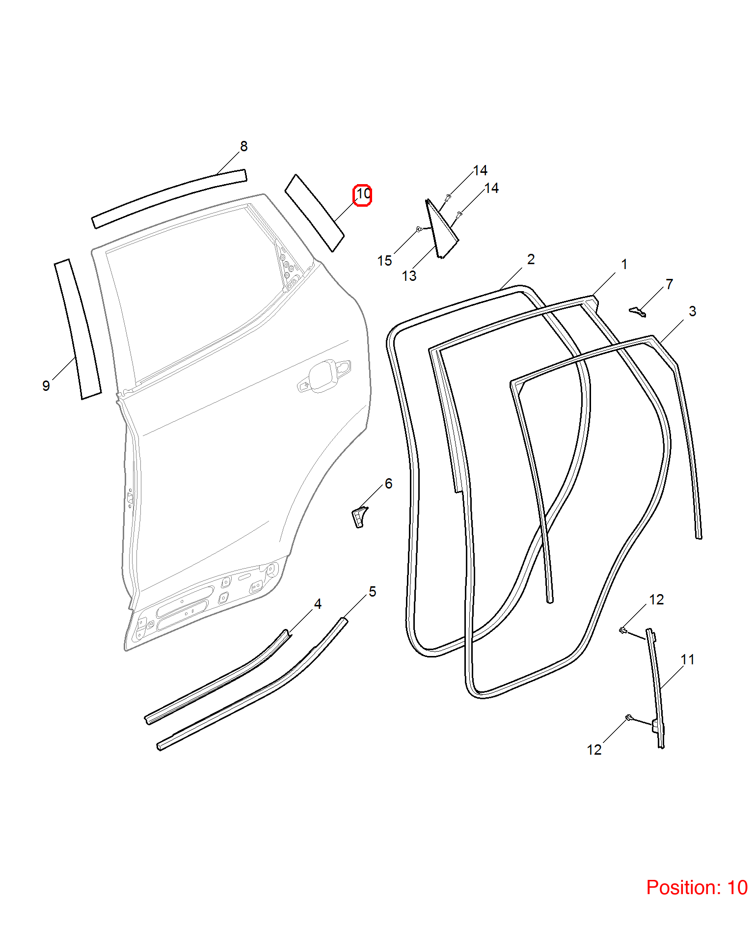 MG Door sticker OEM 10229836 FOR MG 10229836-MG_OEM