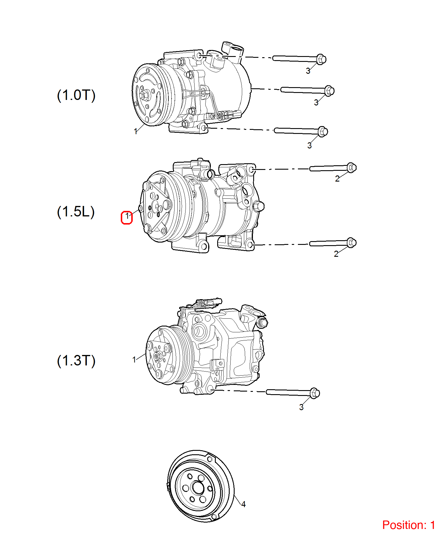 MG A/C Compressor OEM 10230275 FOR MG MG5 10230275-MG_OEM
