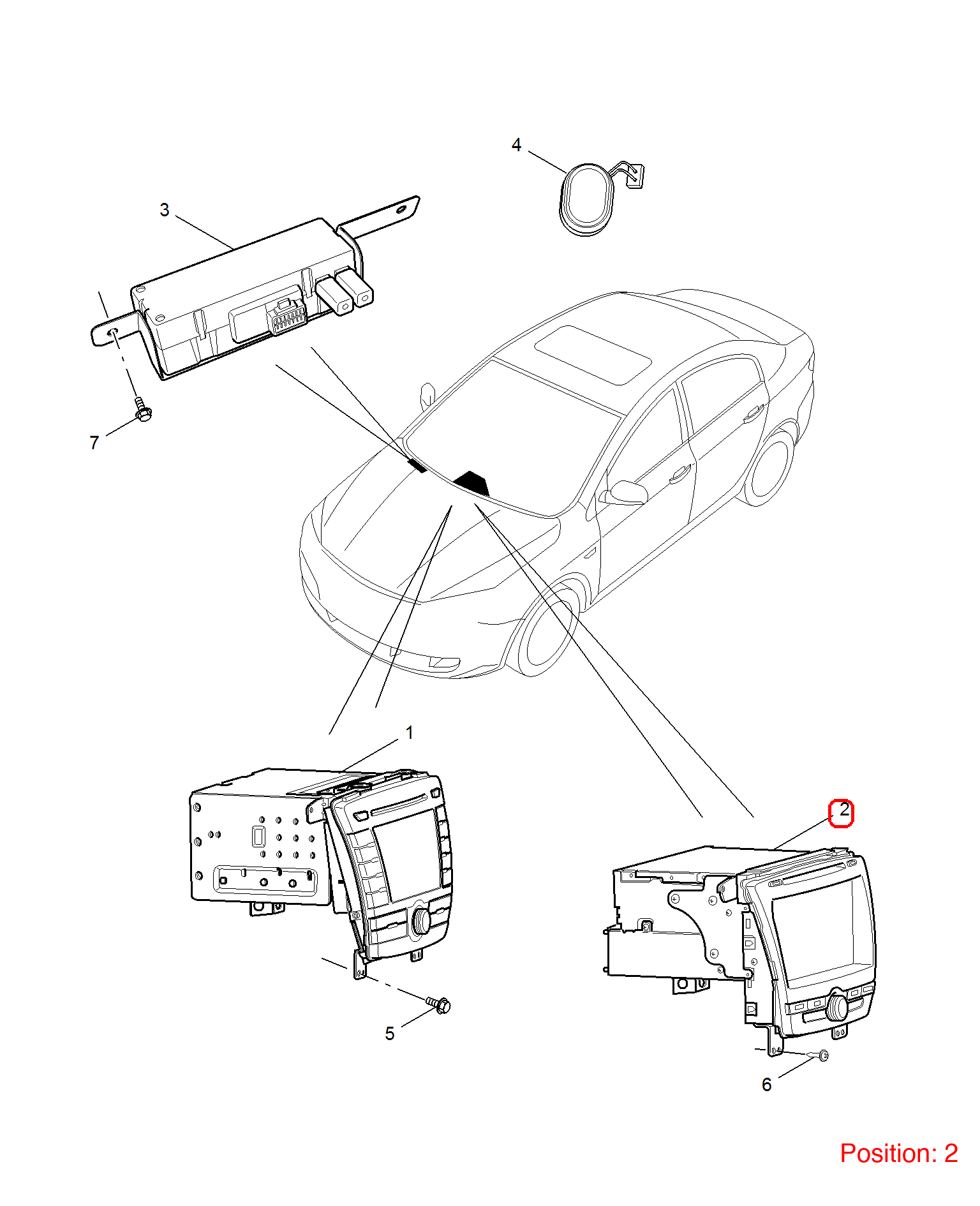 MG Navigation display OEM 10231446 FOR MG350 10231446-MG_OEM