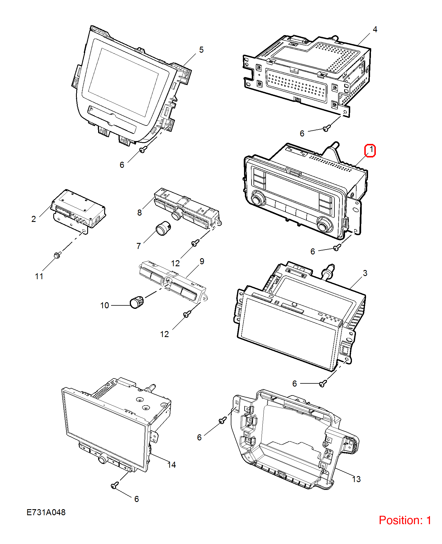 MG Multimedia player OEM 10232572 FOR MG 10232572-MG_OEM
