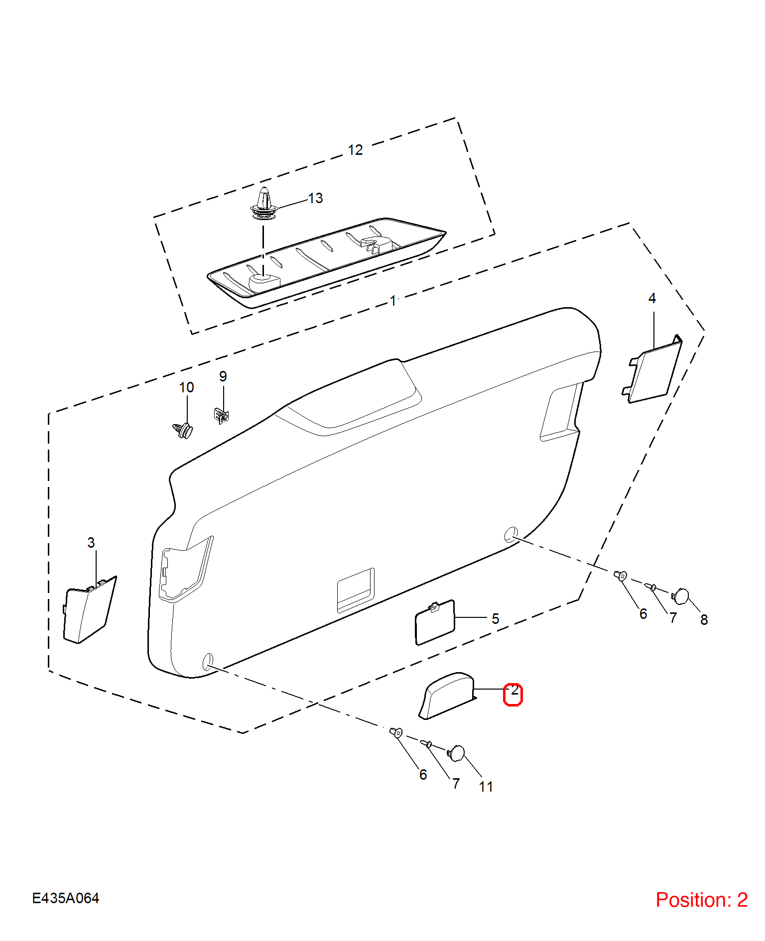MG Tailgate handle OEM 10233724 FOR MG 10233724-MG_OEM
