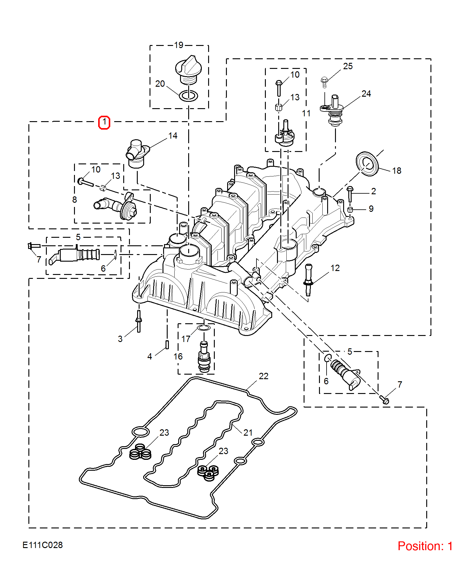 MG Valve chamber cover OEM 10235882 FOR RX5 10235882-MG_OEM