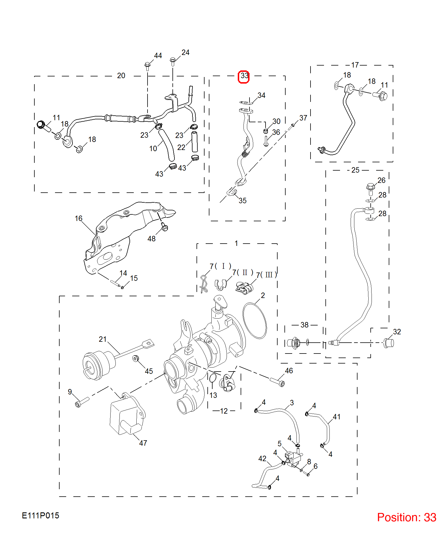 MG Turbocharger oil pipe OEM 10236071 FOR MG 10236071-MG_OEM