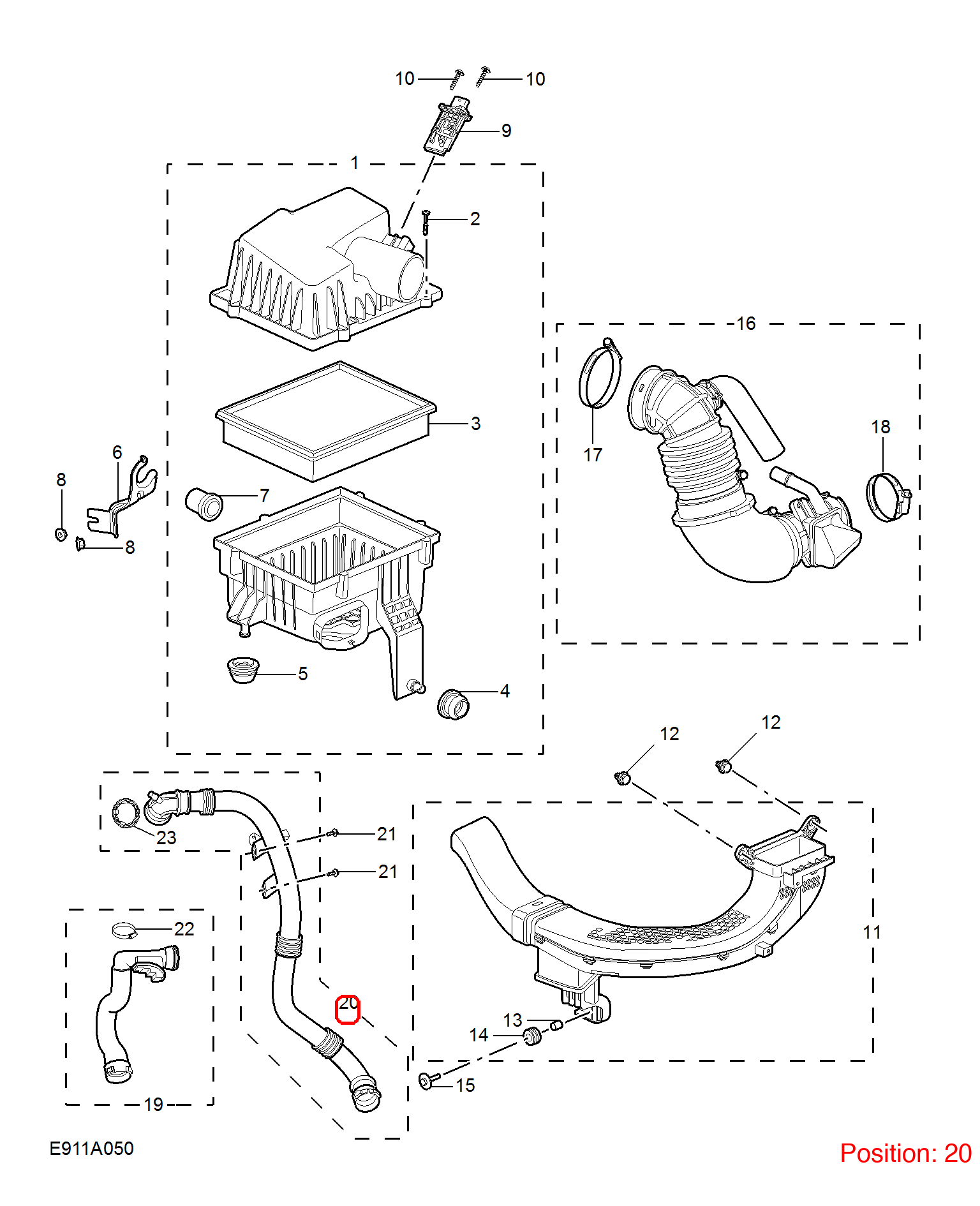 MG Turbocharger pipe OEM 10236503 FOR MG 10236503-MG_OEM