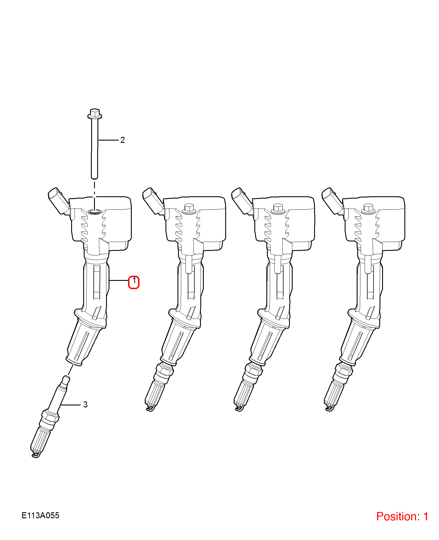 MG Ignition coil OEM 10236893 FOR MG MG5 MG6 10236893-MG_OEM