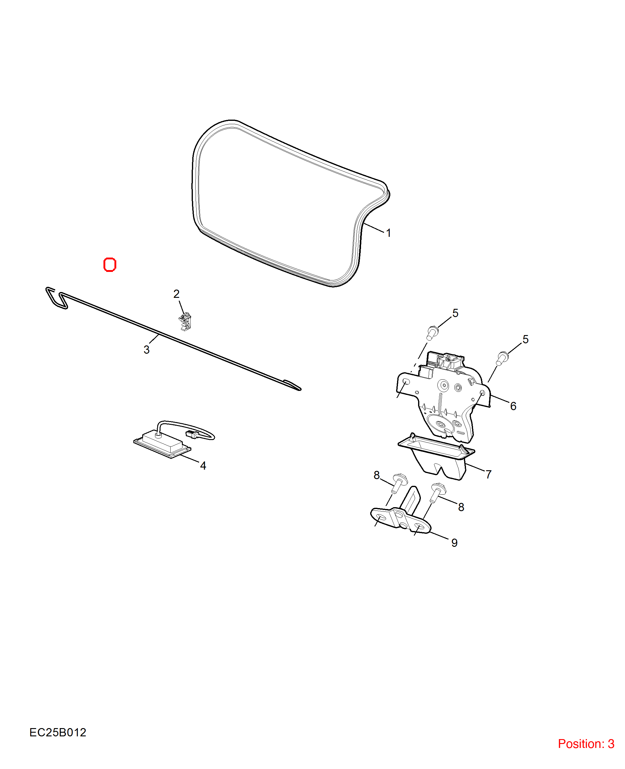 MG Tailgate spring OEM 10237983 FOR MG5 10237983-MG_OEM