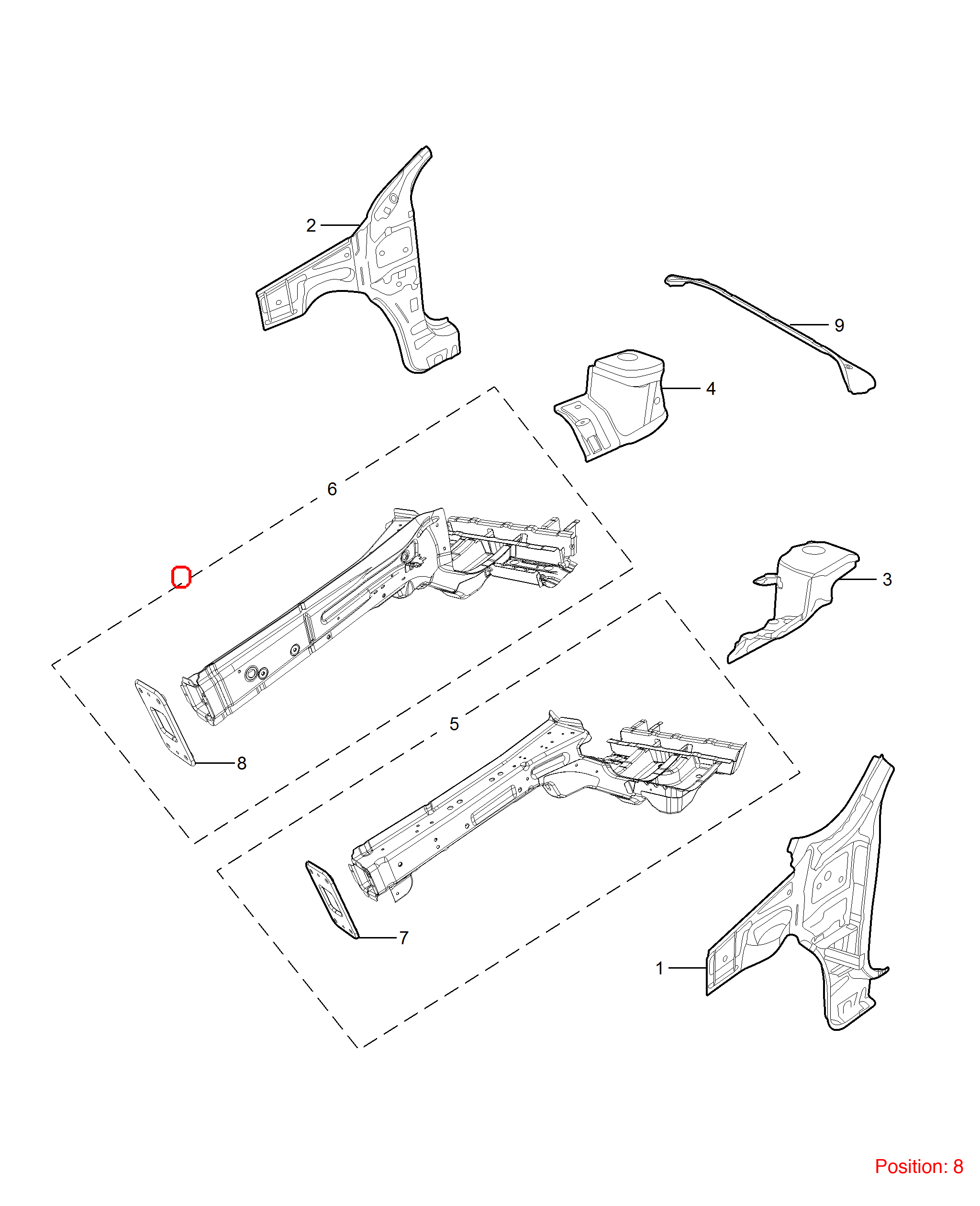 MG Bumper Cover Bracket OEM 10238227SEPP FOR MG 10238227SEPP-MG_OEM