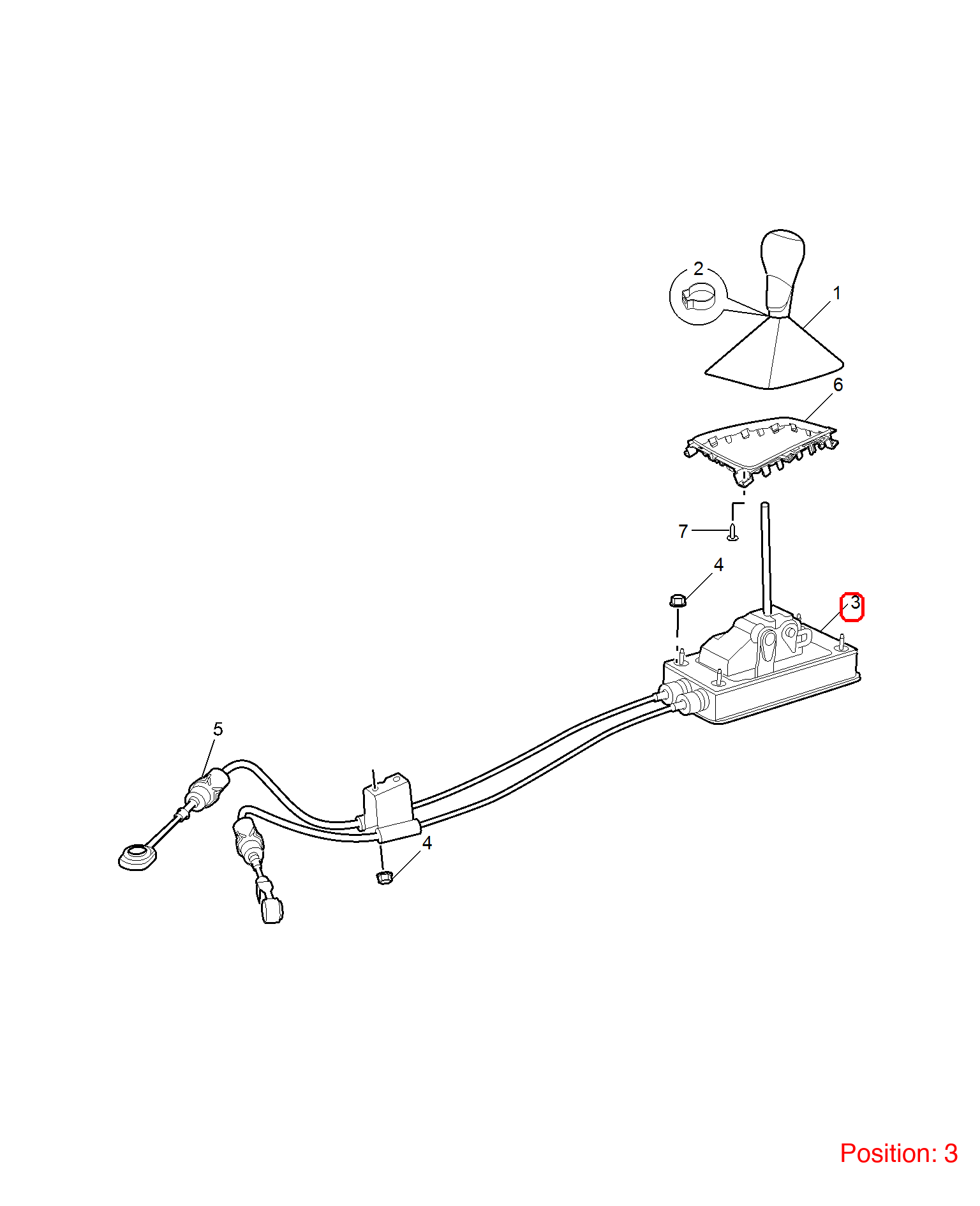 MG Gear shift lever OEM 10239523 FOR MG 10239523-MG_OEM