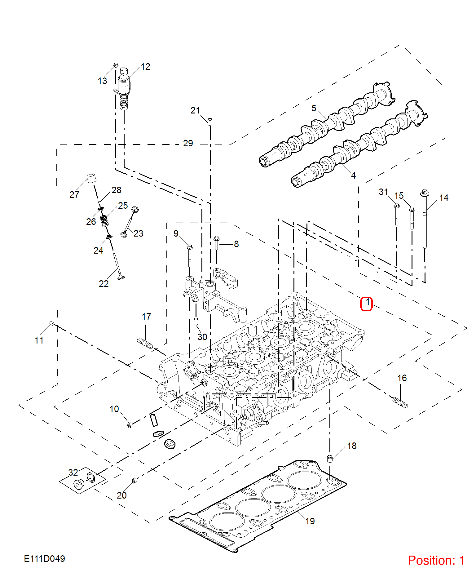 MG Cylinder head OEM 10239932 FOR MG MG5 10239932-MG_OEM
