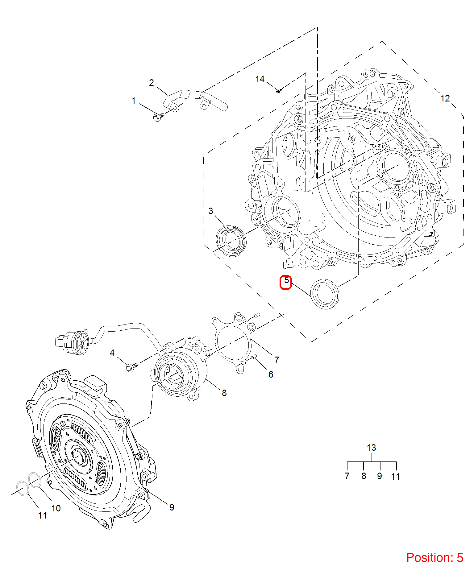 MG Transmission oil seal OEM 10240338 FOR MG RX5 MG6 10240338-MG_OEM